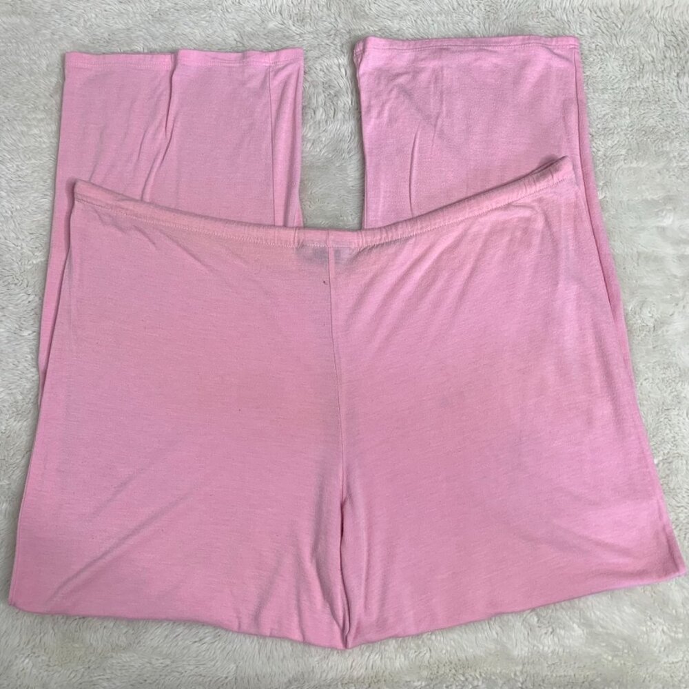 Natori Women's Pink Lace V Neck Long Sleeve Pajama Set Size Medium - Picture 13 of 16